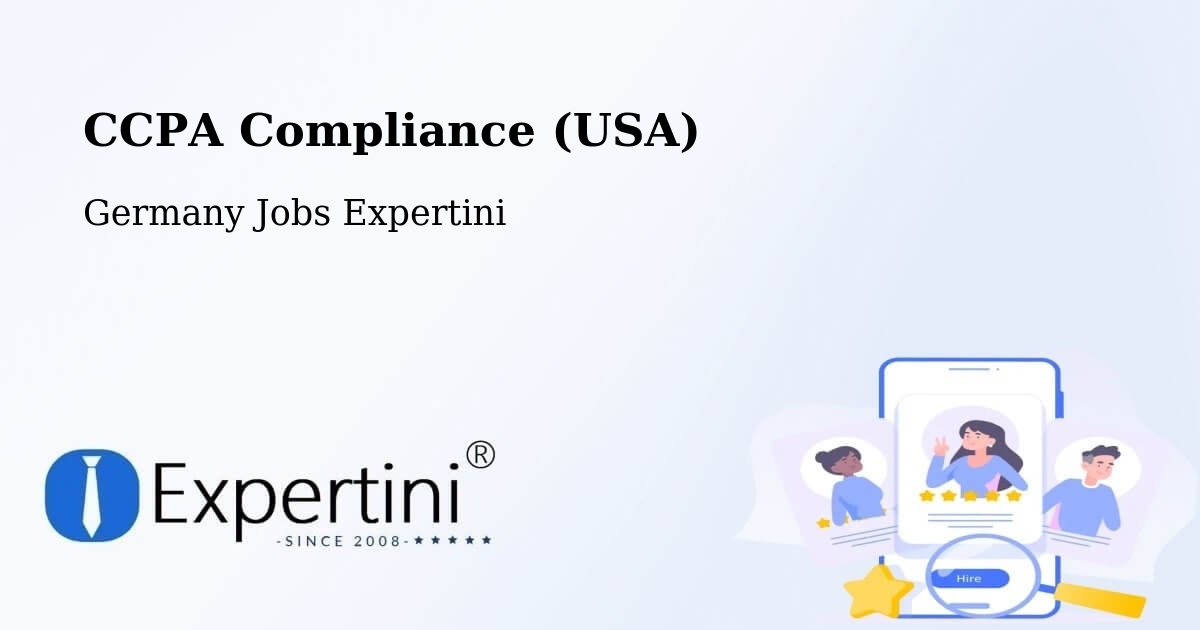 CCPA Privacy Rights & Compliance Notice – Dülmen - Germany Jobs Expertini