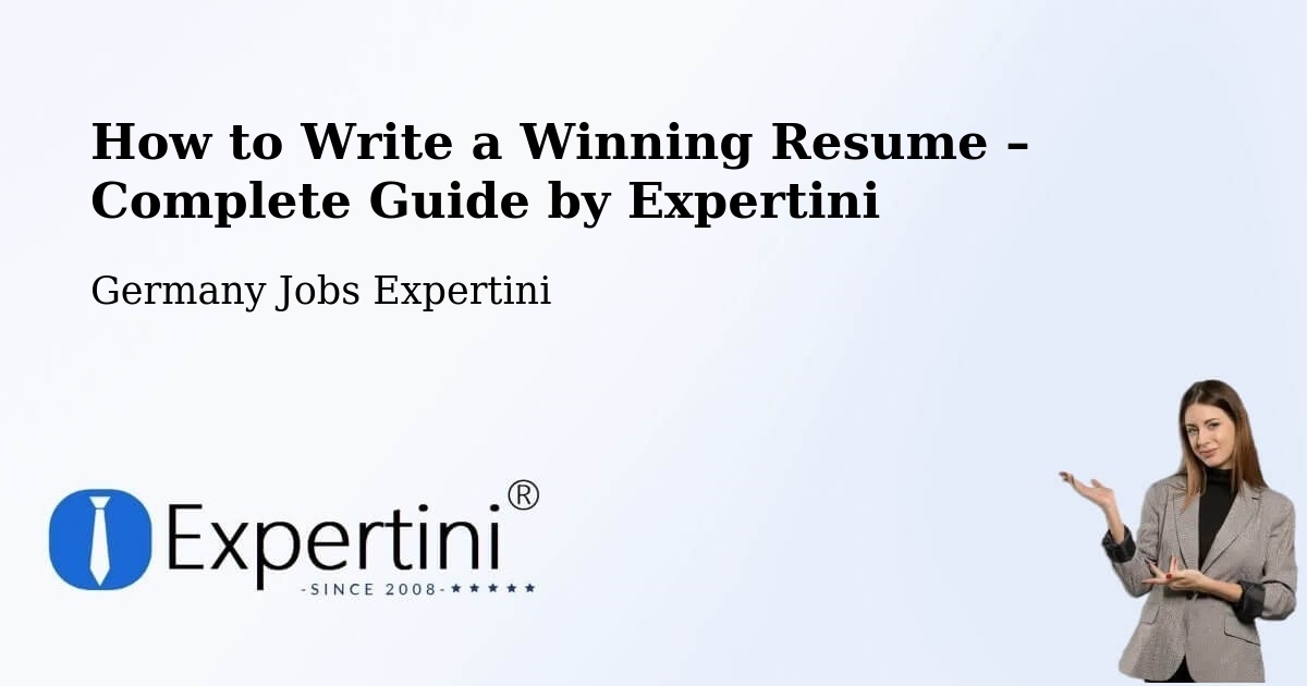 Resume Writing Guide for Job Seekers – Dülmen - Dülmen, Germany Jobs Expertini